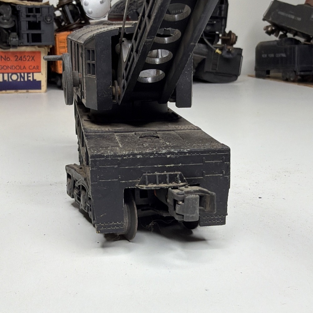 Lionel 12 Wheel Black Crane Car 2460, O Gauge Vintage Model Train - Picture 5 of 9